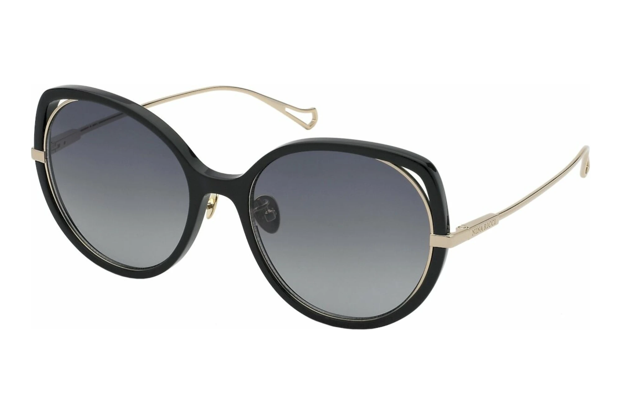 Nina Ricci SNR362 700Y SMOKE GRADIENT SMOKESHINY BLACK Nina Ricci SNR362 700Y SMOKE GRADIENT SMOKESHINY BLACK