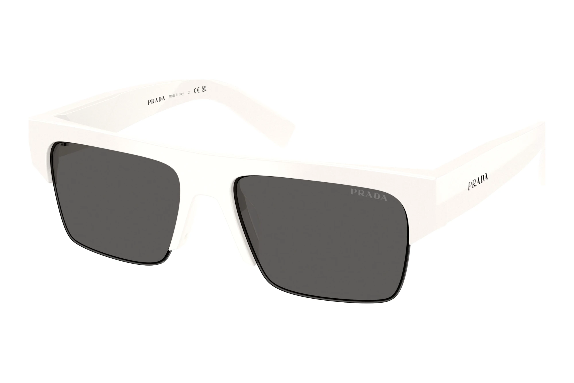 Prada PR D12SU 46120Z Ardesia/AntiriflessoWhite Prada PR D12SU 46120Z Ardesia/AntiriflessoWhite