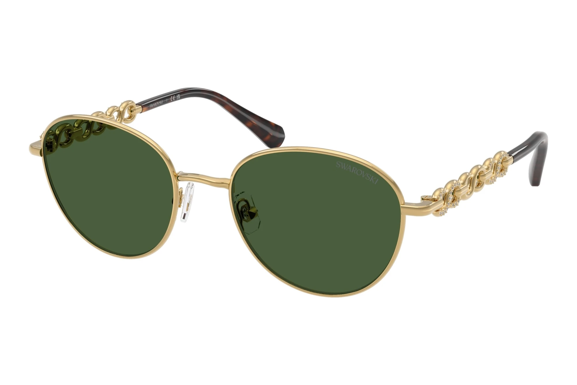 Swarovski SK7049 400471 Dark GreenGold Swarovski SK7049 400471 Dark GreenGold
