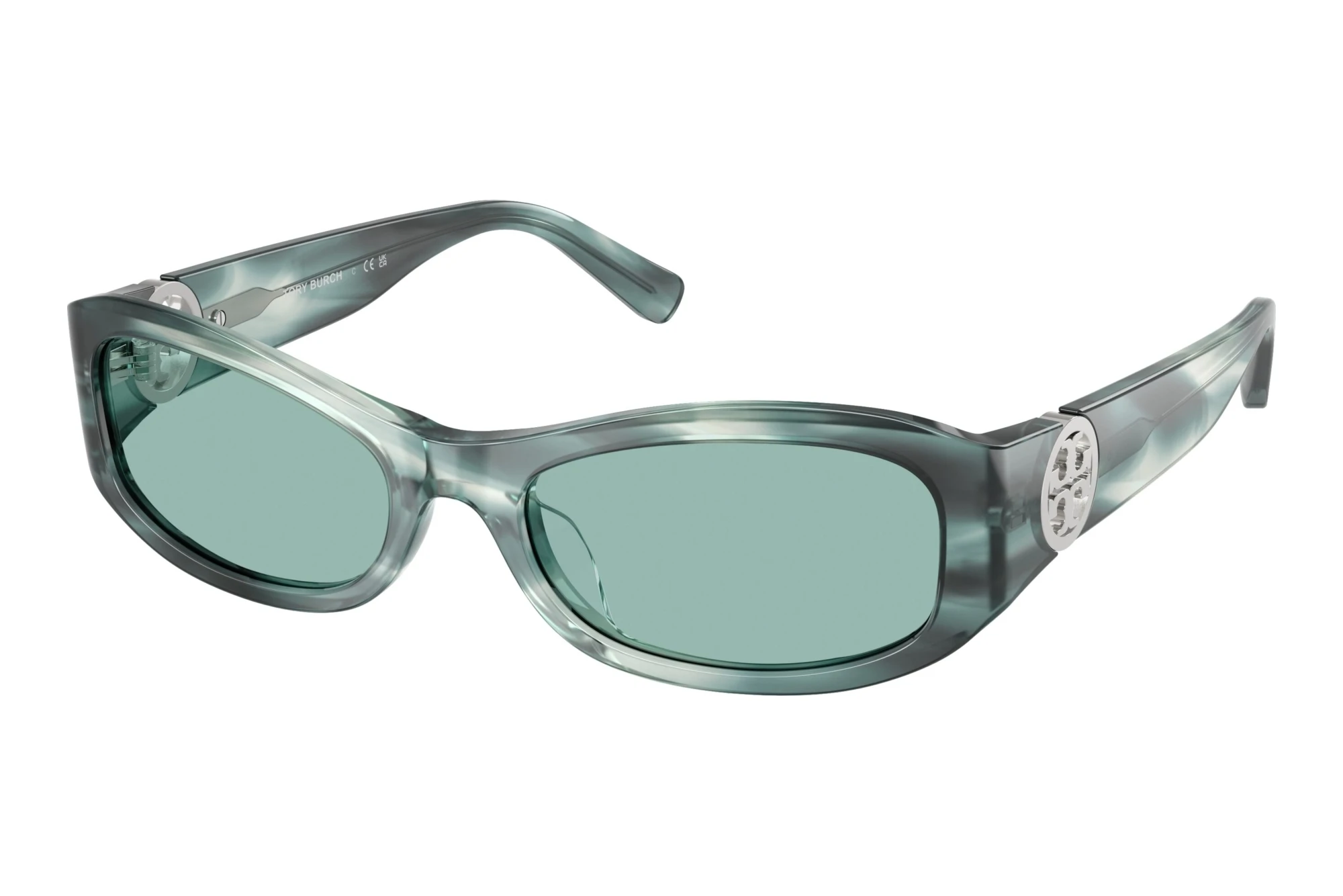 Tory Burch TY7229U 206882 Petrol GreenTeal Striated Tory Burch TY7229U 206882 Petrol GreenTeal Striated