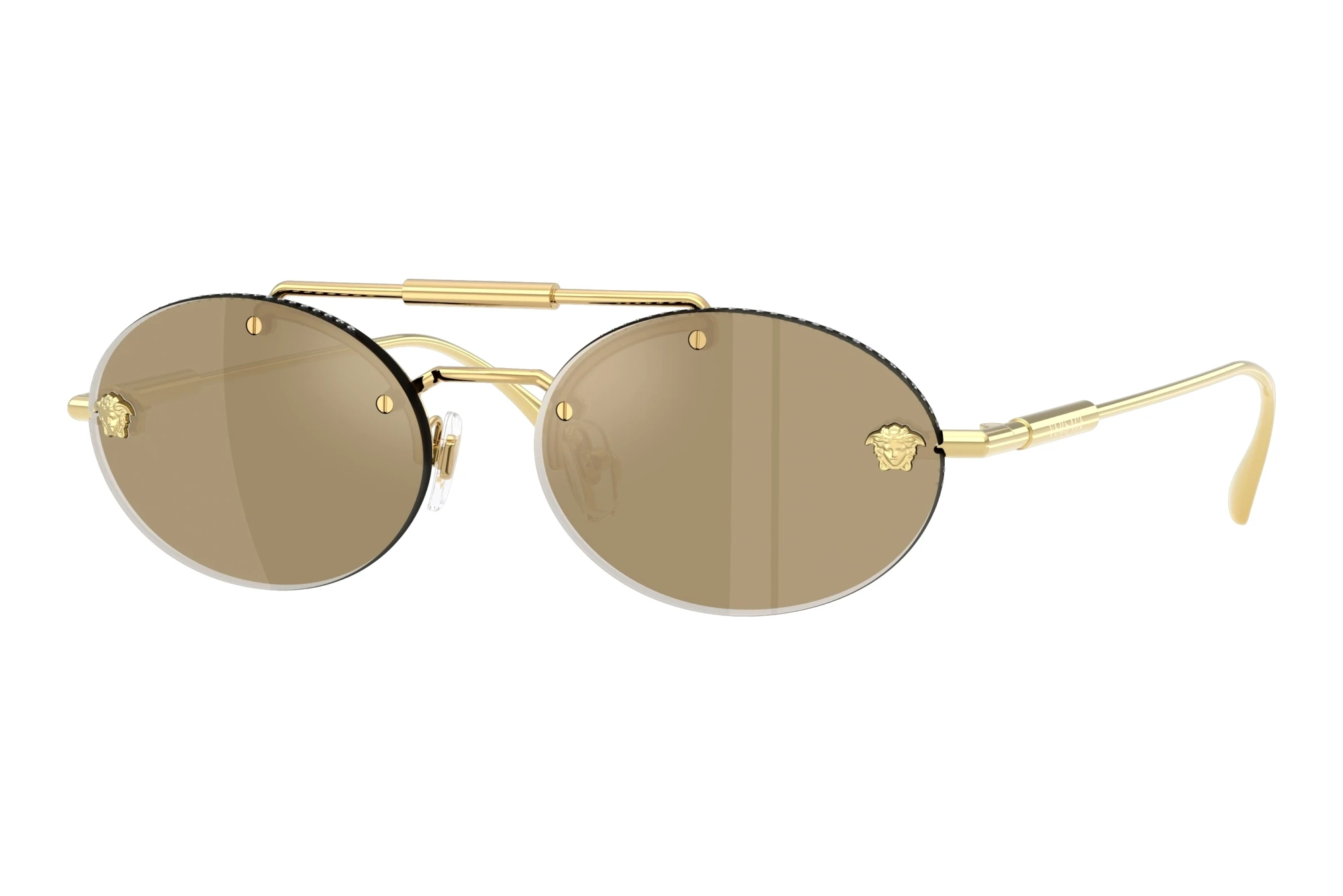 Versace VE2295 K00303 Clear Mirror Real Yellow GoldGold Plated Versace VE2295 K00303 Clear Mirror Real Yellow GoldGold Plated