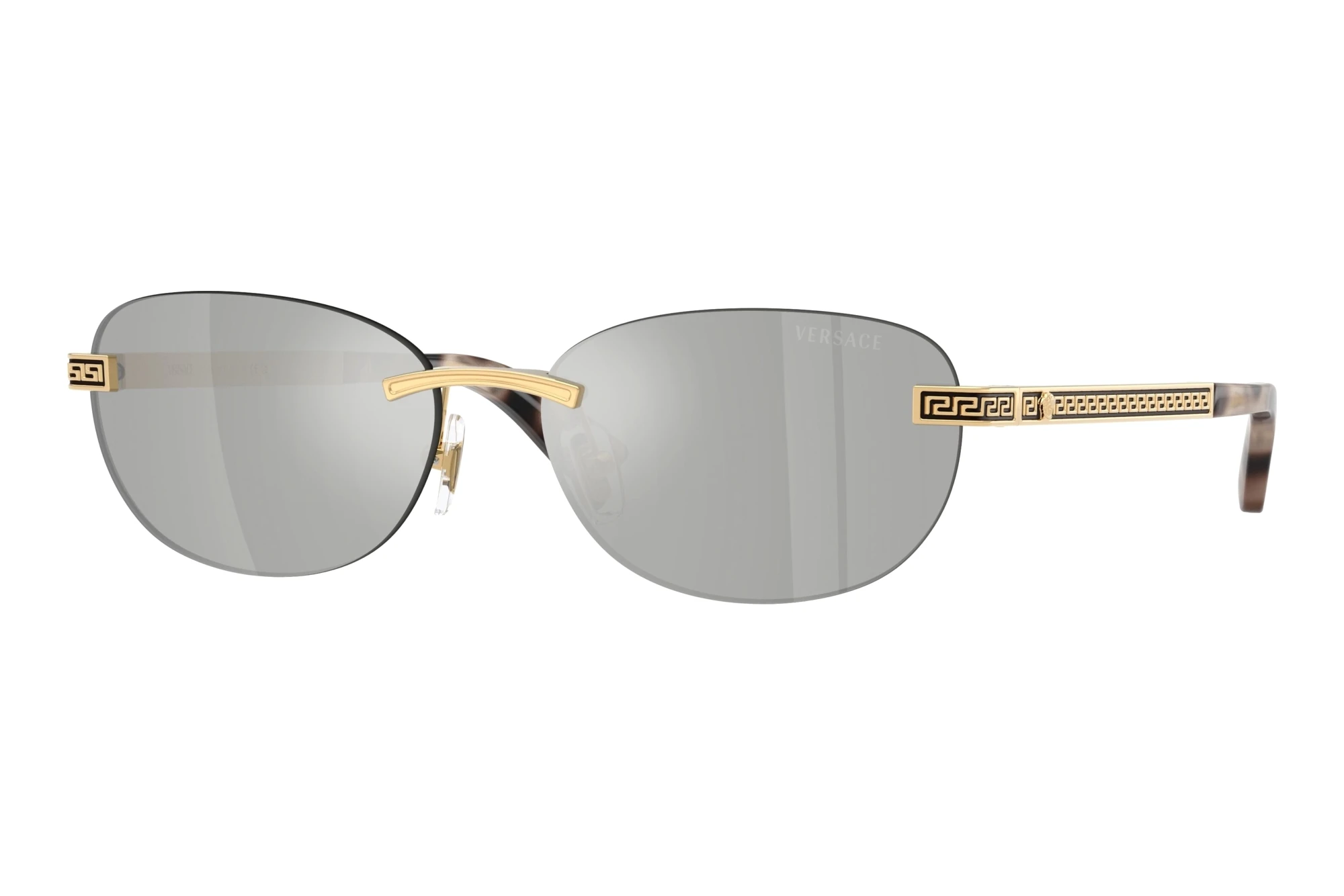Versace VE2307 15238V Clear Mirror SilverGold Versace Versace VE2307 15238V Clear Mirror SilverGold Versace