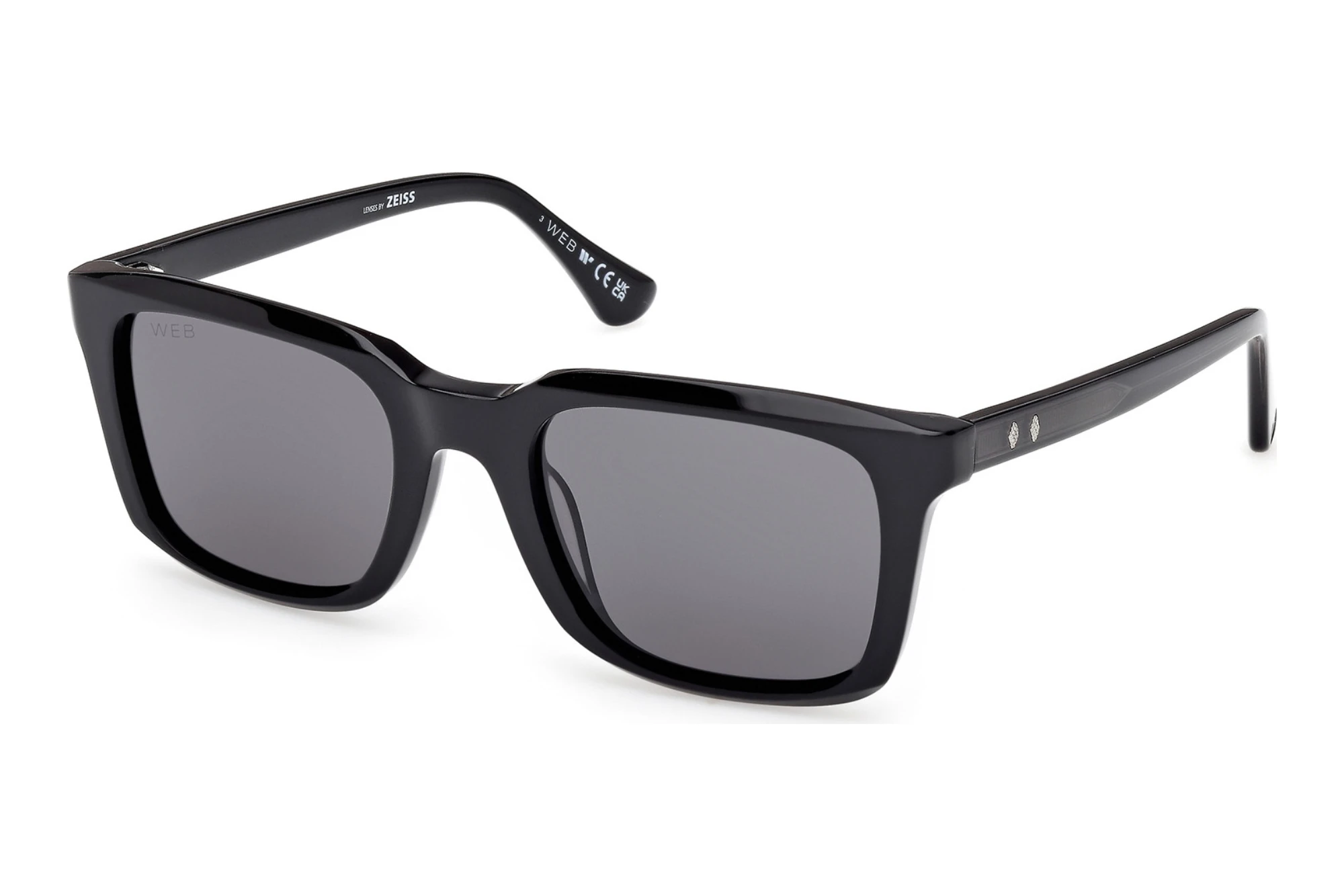 Web Eyewear WE0388 01A grauGlänzend Schwarz Web Eyewear WE0388 01A grauGlänzend Schwarz