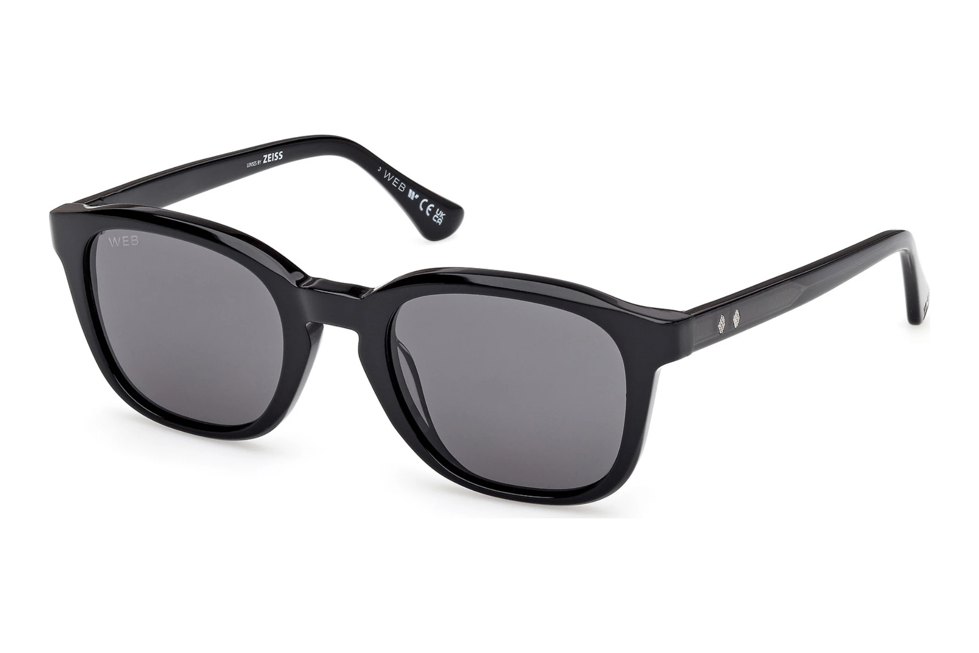 Web Eyewear WE0390 01A grauGlänzend Schwarz Web Eyewear WE0390 01A grauGlänzend Schwarz