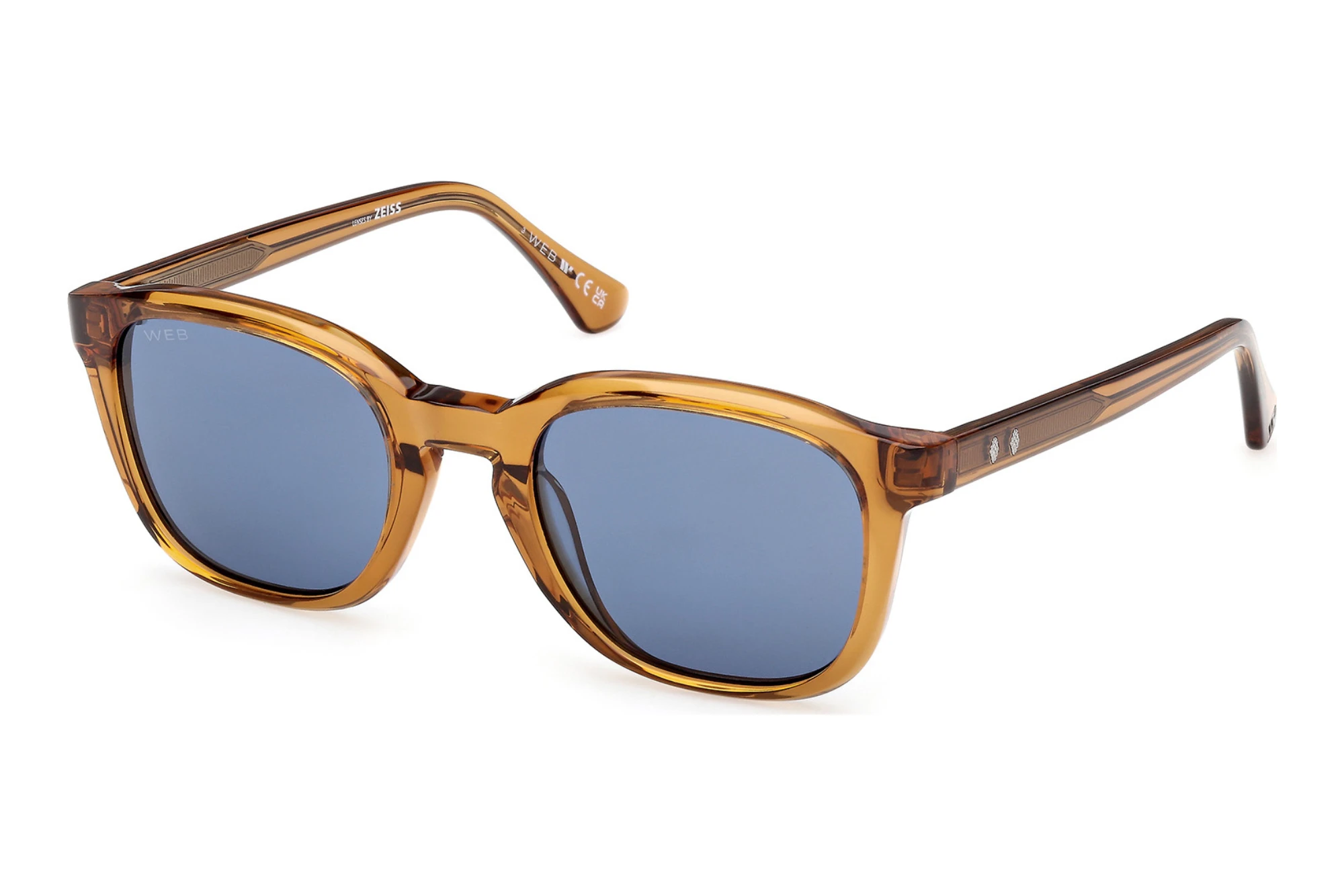 Web Eyewear WE0390 39V blauGlänzend Hell Gelb Web Eyewear WE0390 39V blauGlänzend Hell Gelb