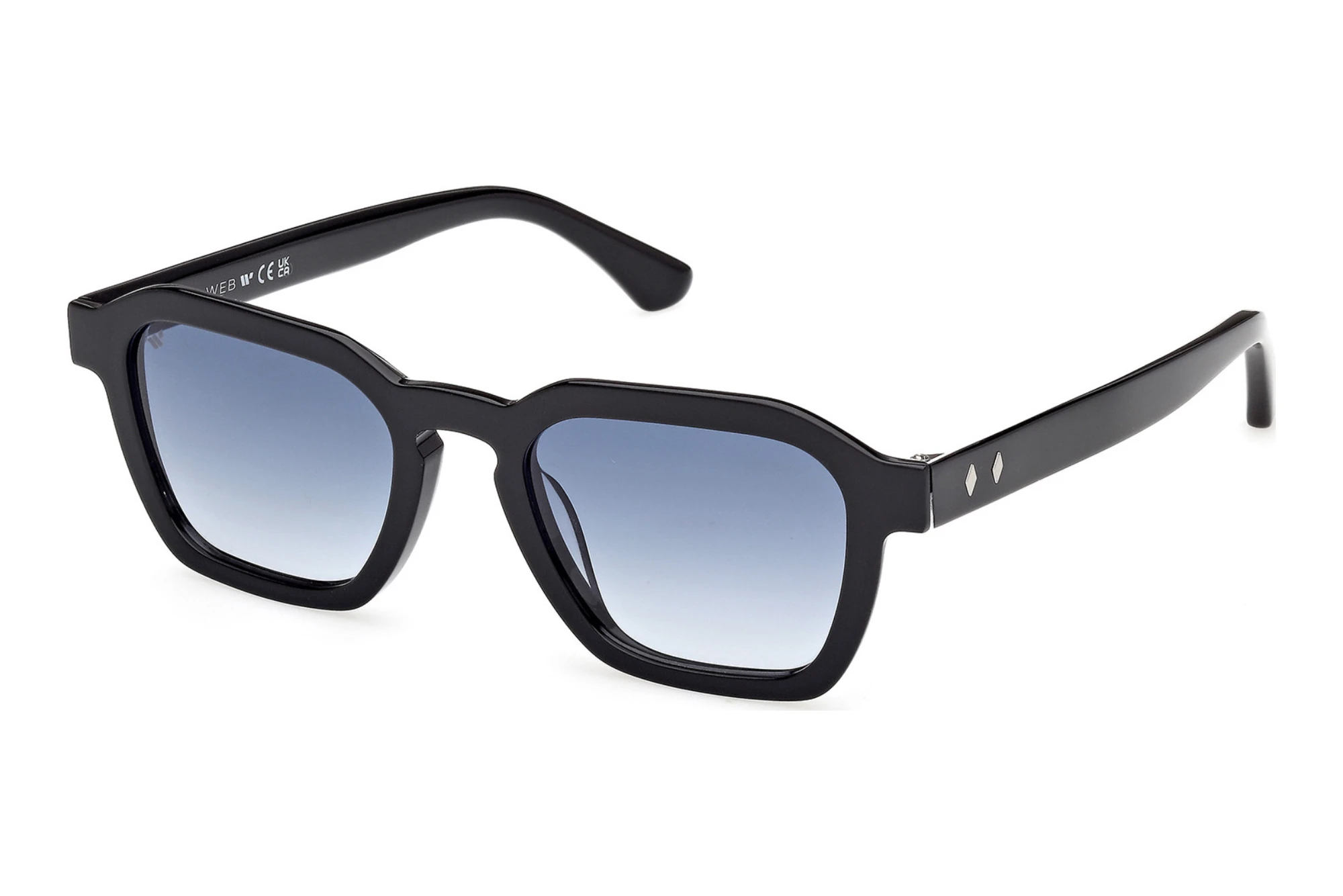 Web Eyewear WE0392 01W blau verlaufendGlänzend Schwarz Web Eyewear WE0392 01W blau verlaufendGlänzend Schwarz