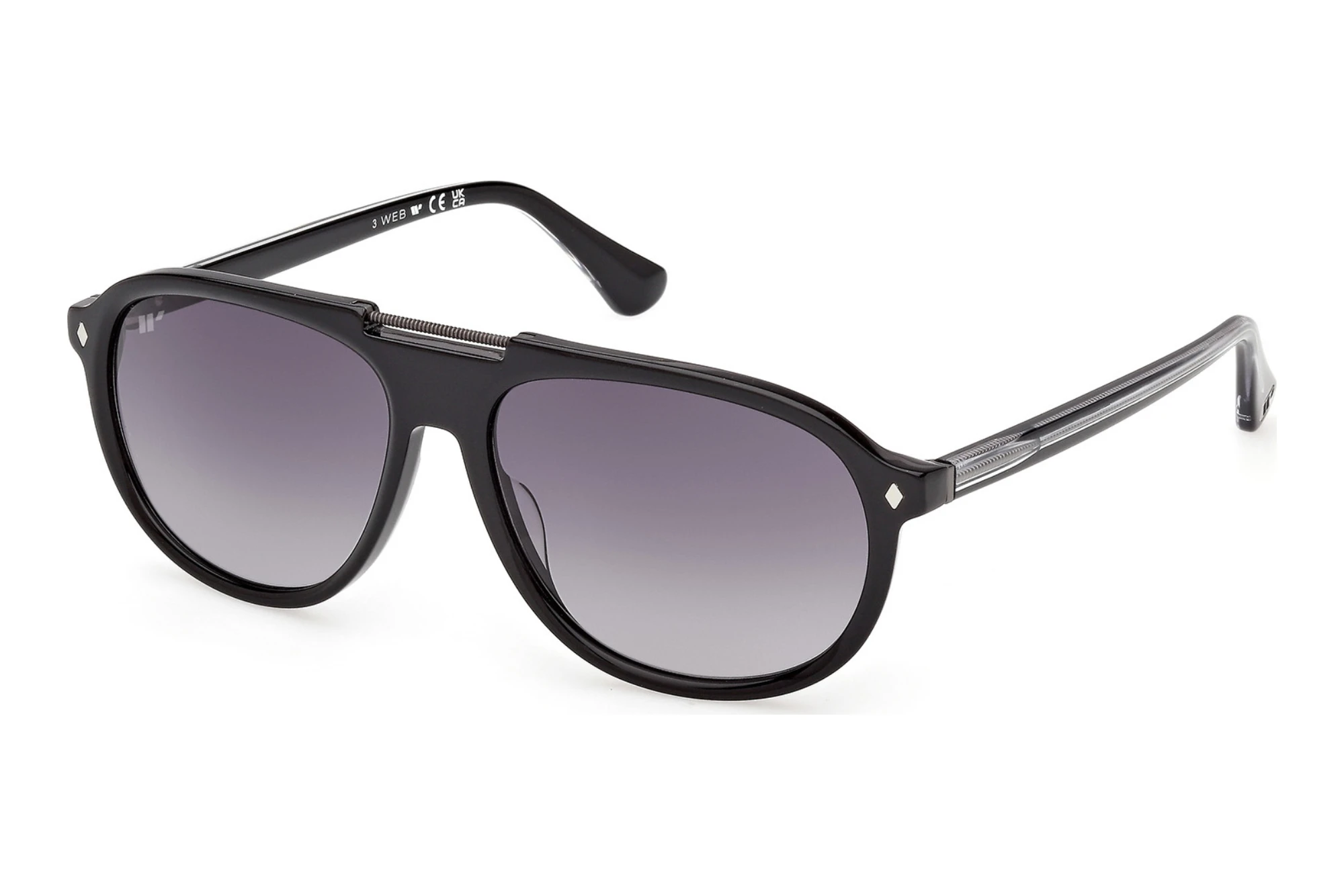 Web Eyewear WE0394 05B grau verlaufendGlänzend Schwarz Web Eyewear WE0394 05B grau verlaufendGlänzend Schwarz