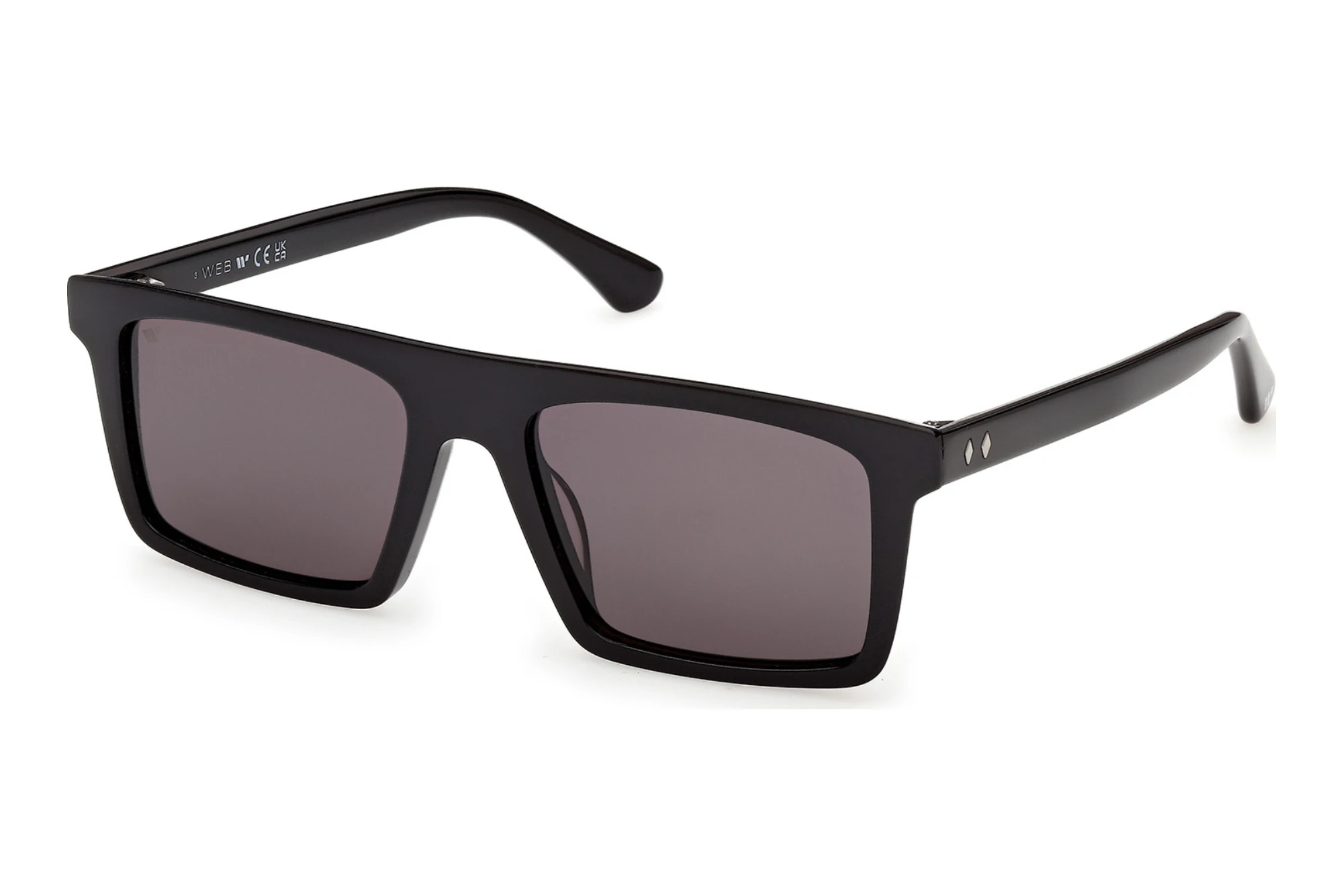 Web Eyewear WE0397 01A grauGlänzend Schwarz Web Eyewear WE0397 01A grauGlänzend Schwarz