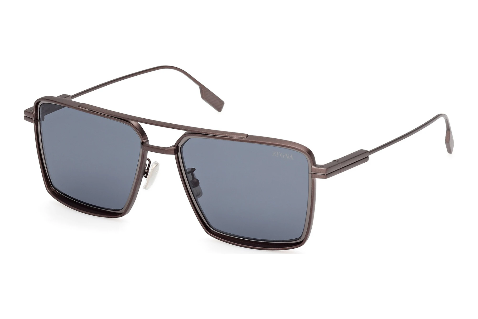 Zegna EZ0257 37V blauMatt Dunkel Bronze Zegna EZ0257 37V blauMatt Dunkel Bronze