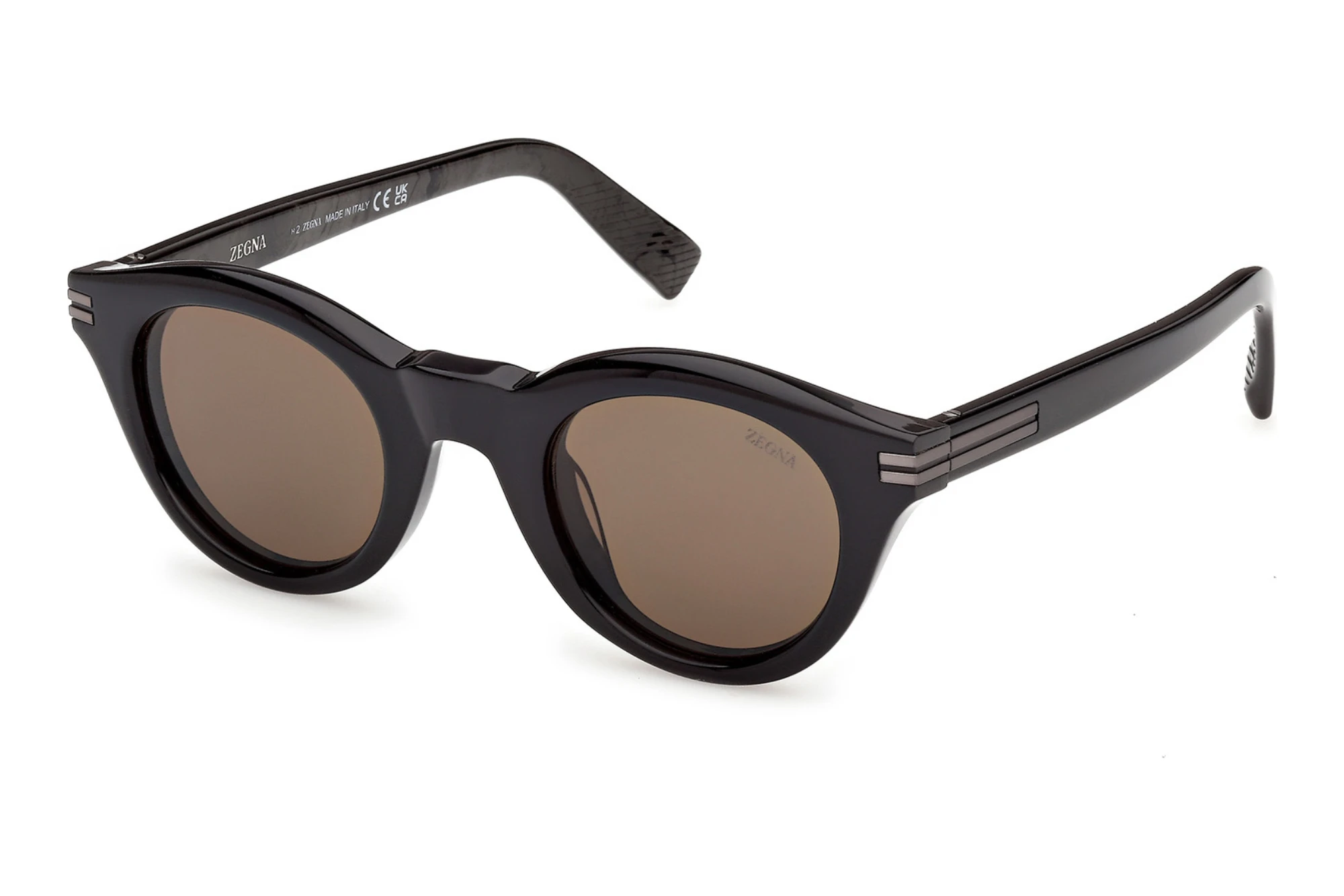 Zegna EZ0302 05E braunSchwarz/Gestreift Zegna EZ0302 05E braunSchwarz/Gestreift
