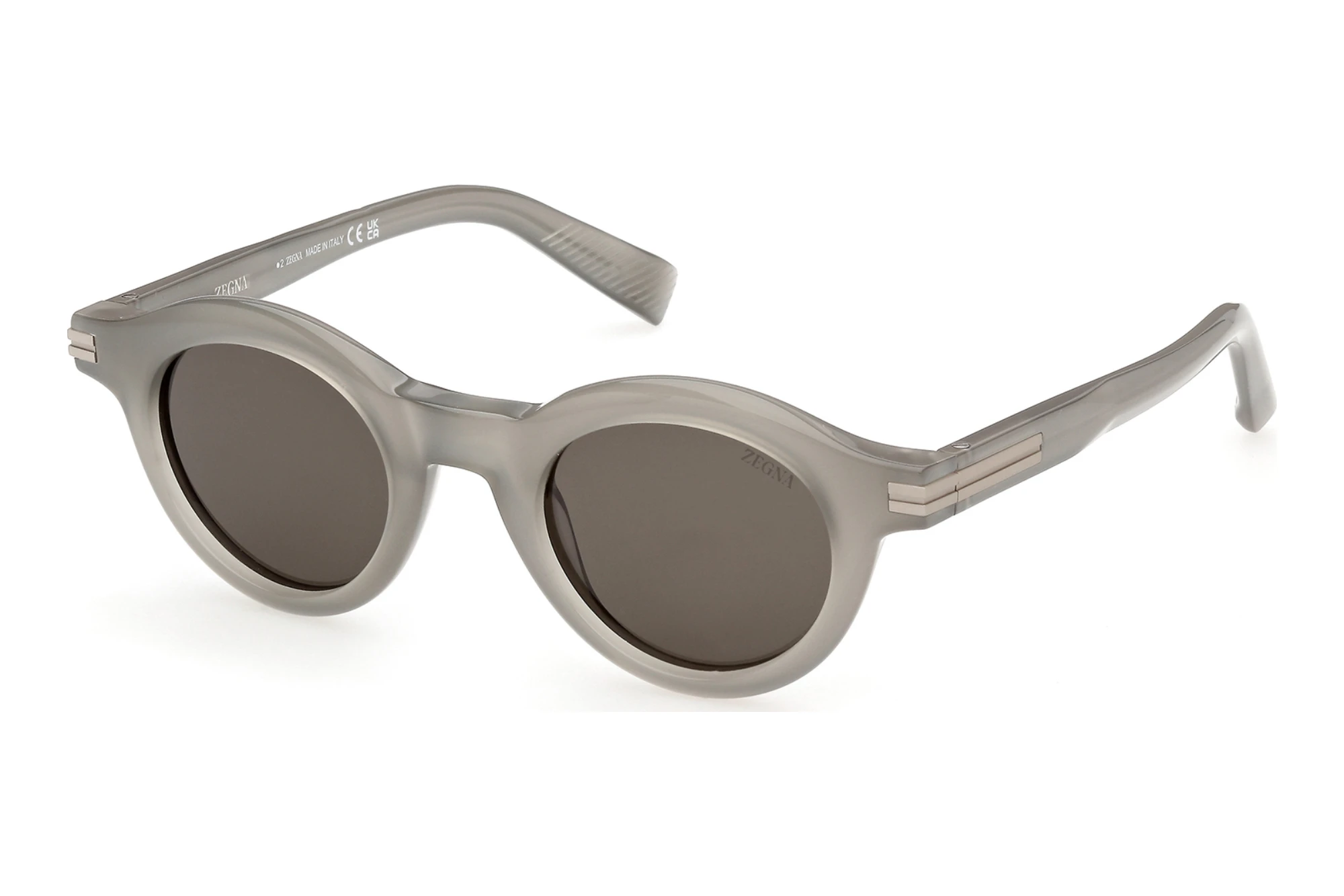 Zegna EZ0313 20A grauGlänzend Grau Zegna EZ0313 20A grauGlänzend Grau