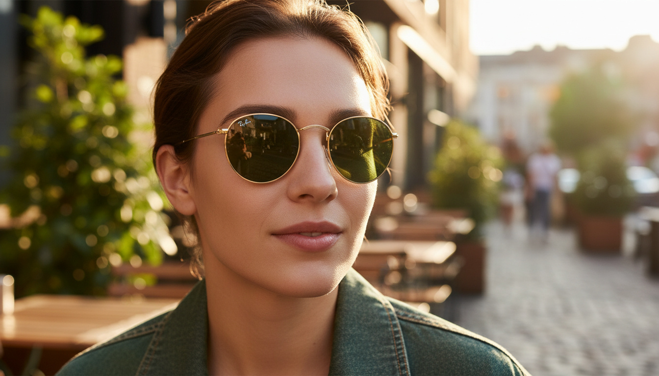 Front view Ray-Ban ROUND METAL (RB3447 - 001)