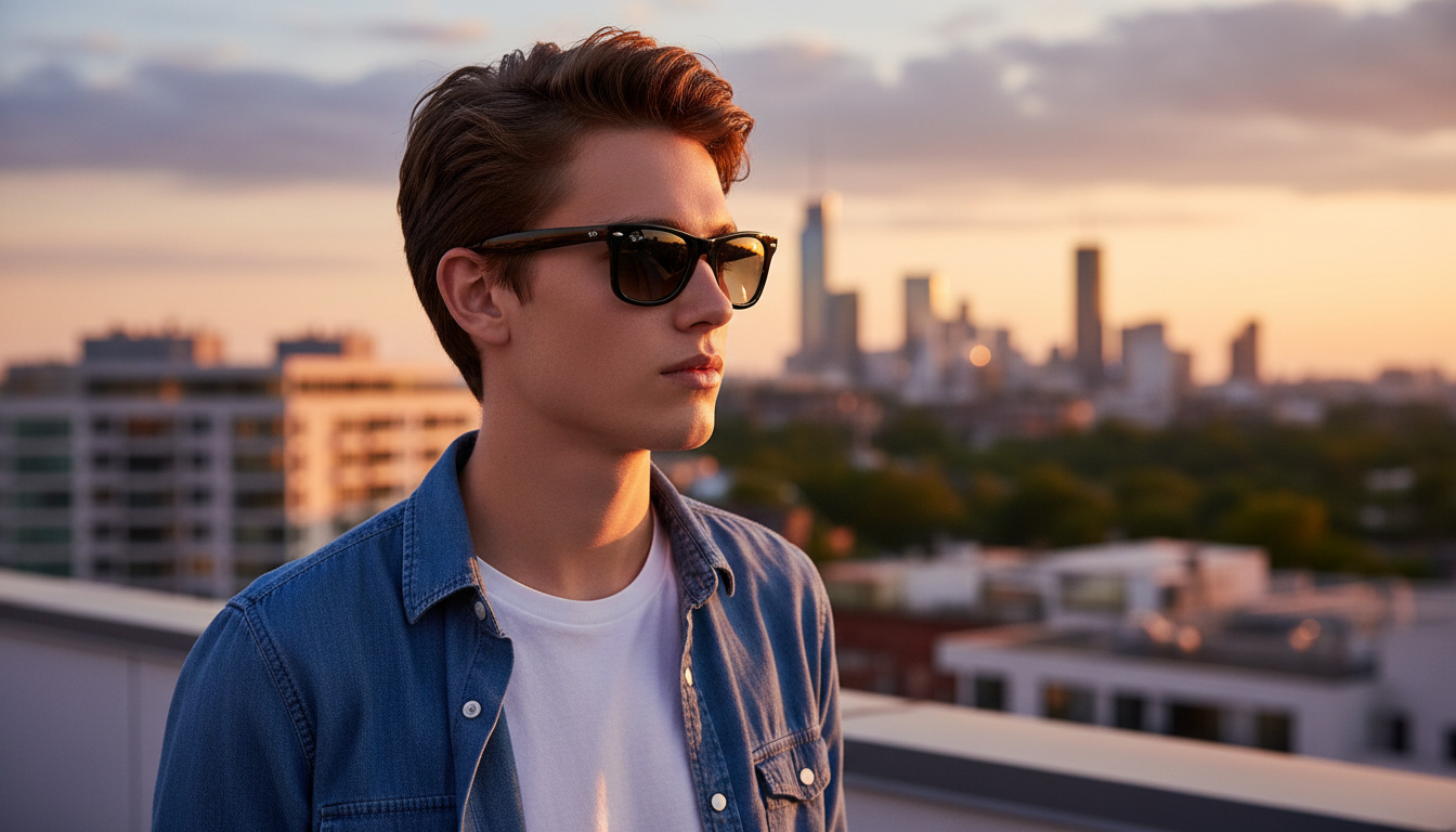 Front view Ray-Ban WAYFARER (RB2140 - 901/32)