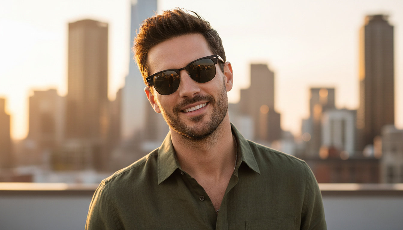 Front view Ray-Ban CLUBMASTER (RB3016 - 1305B1)