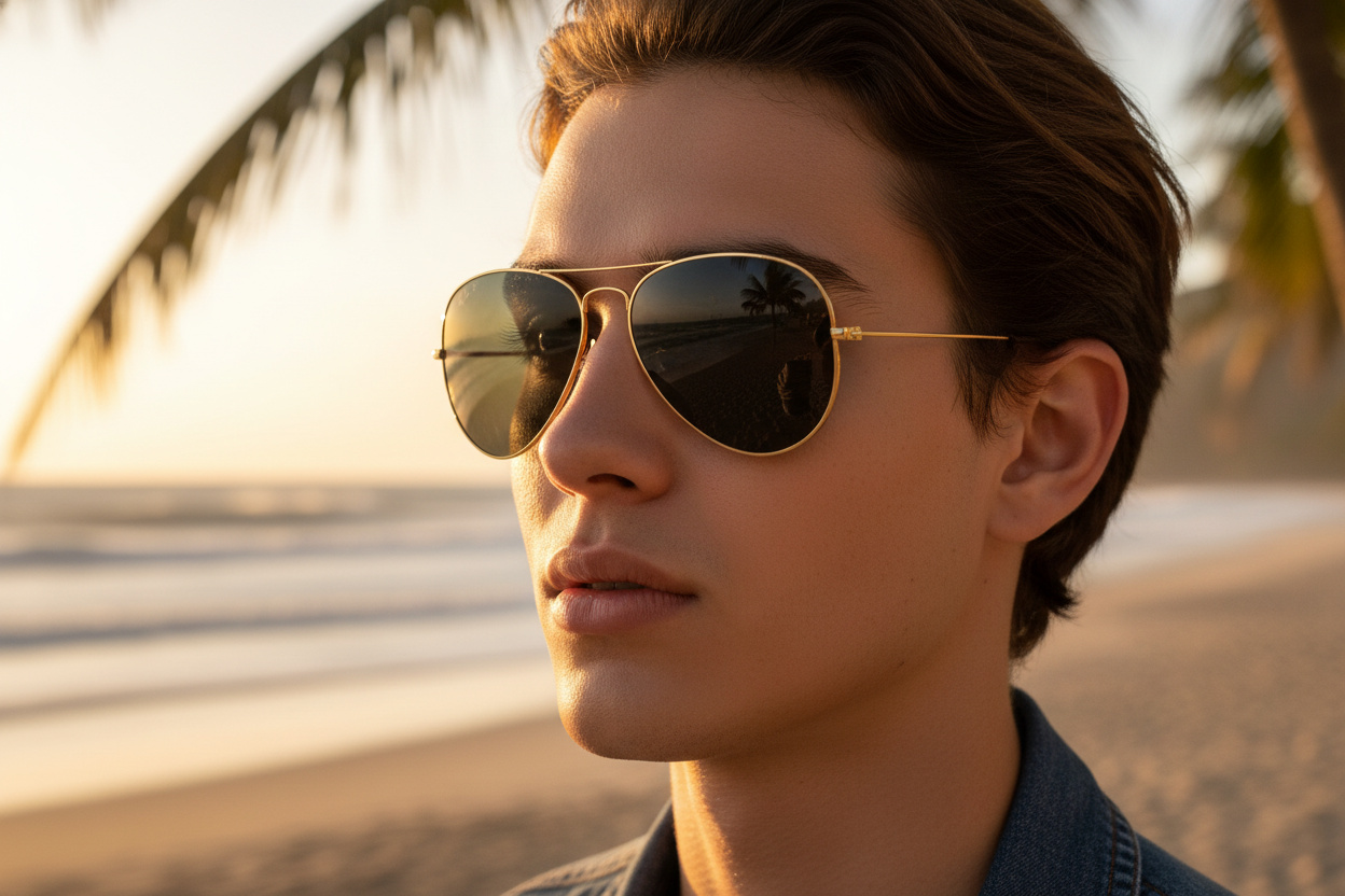 Front view Ray-Ban AVIATOR LARGE METAL (RB3025 - 919648)