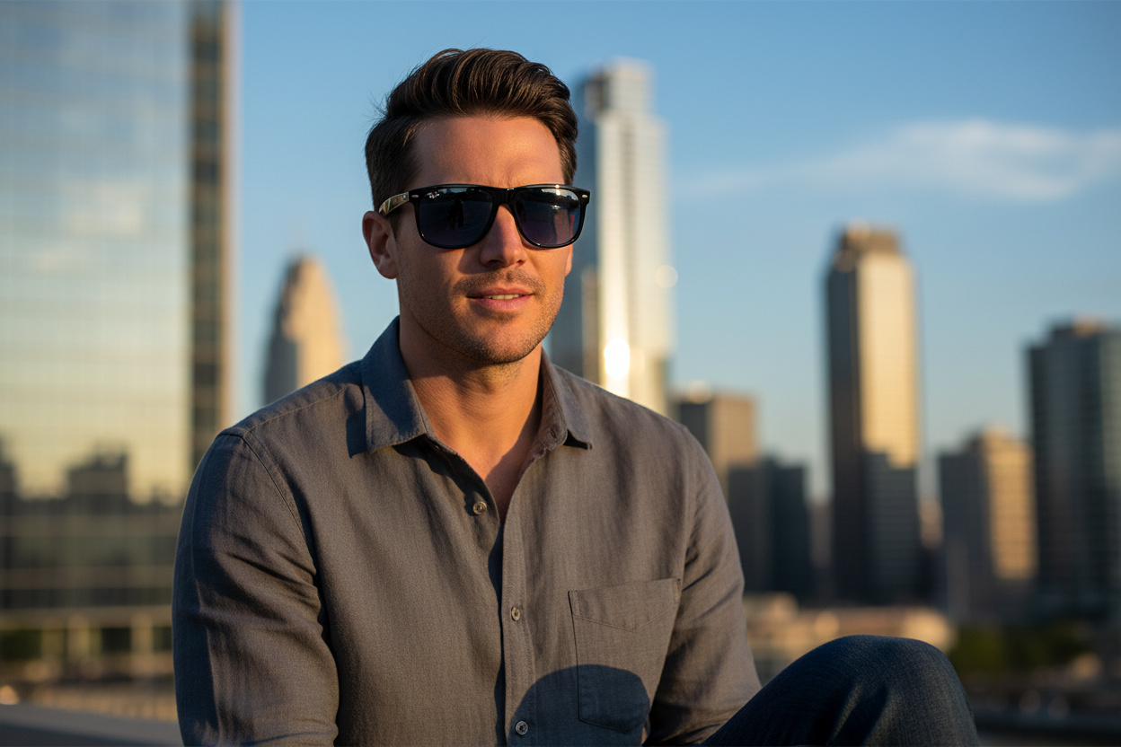 Front view Ray-Ban BOYFRIEND (RB4147 - 601/80)