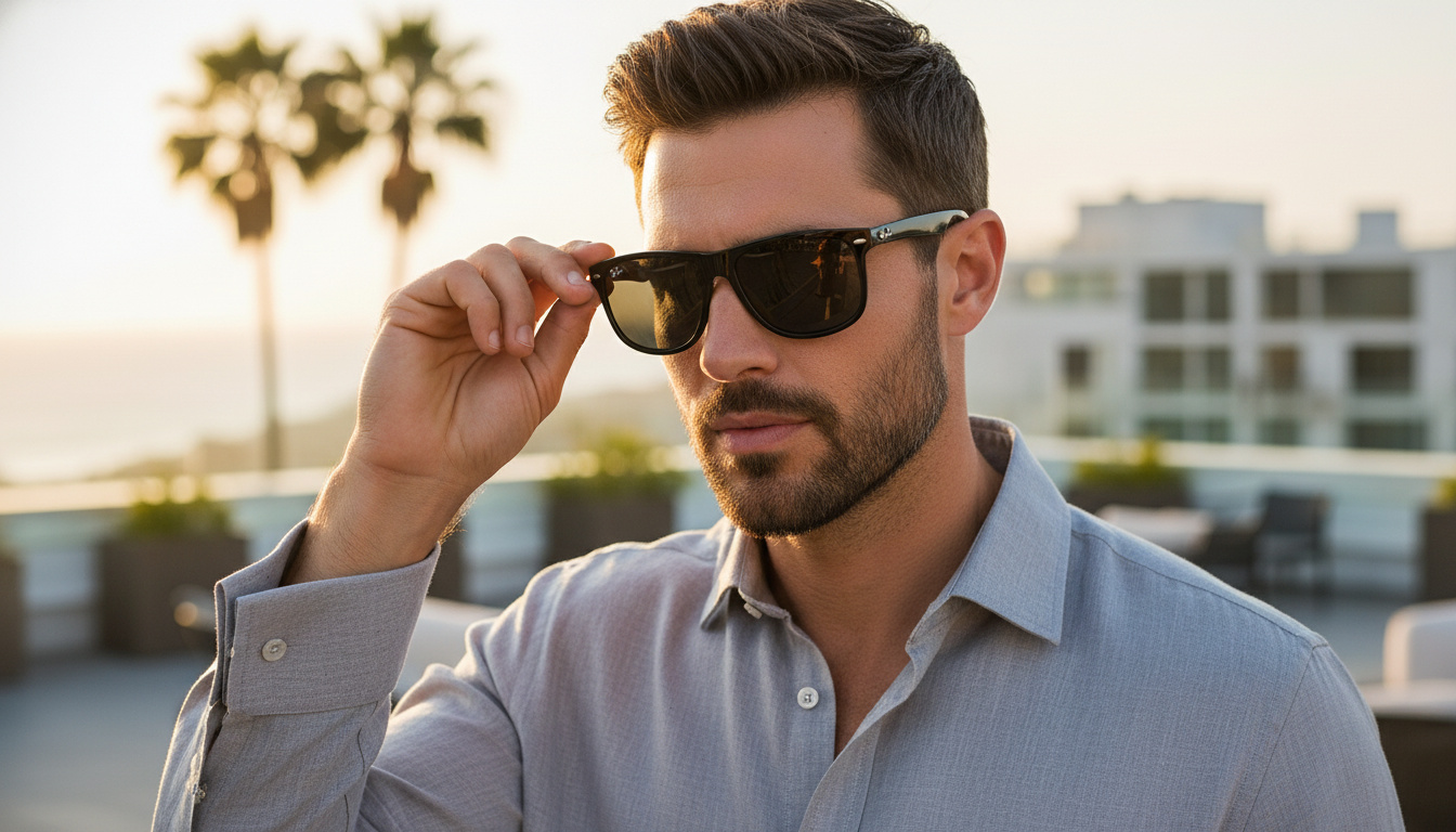 Front view Ray-Ban BOYFRIEND (RB4147 - 601/87)