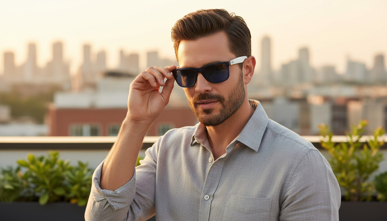 Front view Ray-Ban JUSTIN (RB4165 - 651180)