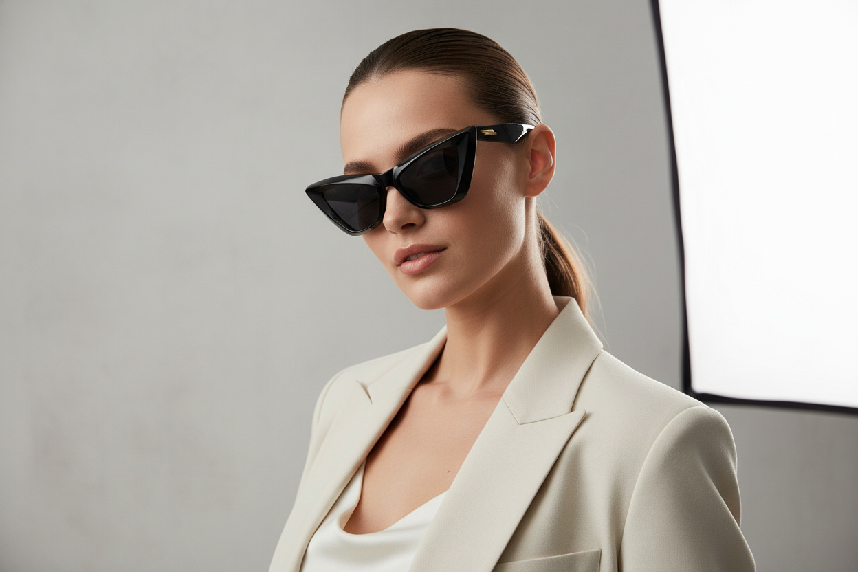 Front view Bottega Veneta BV1101S (001)