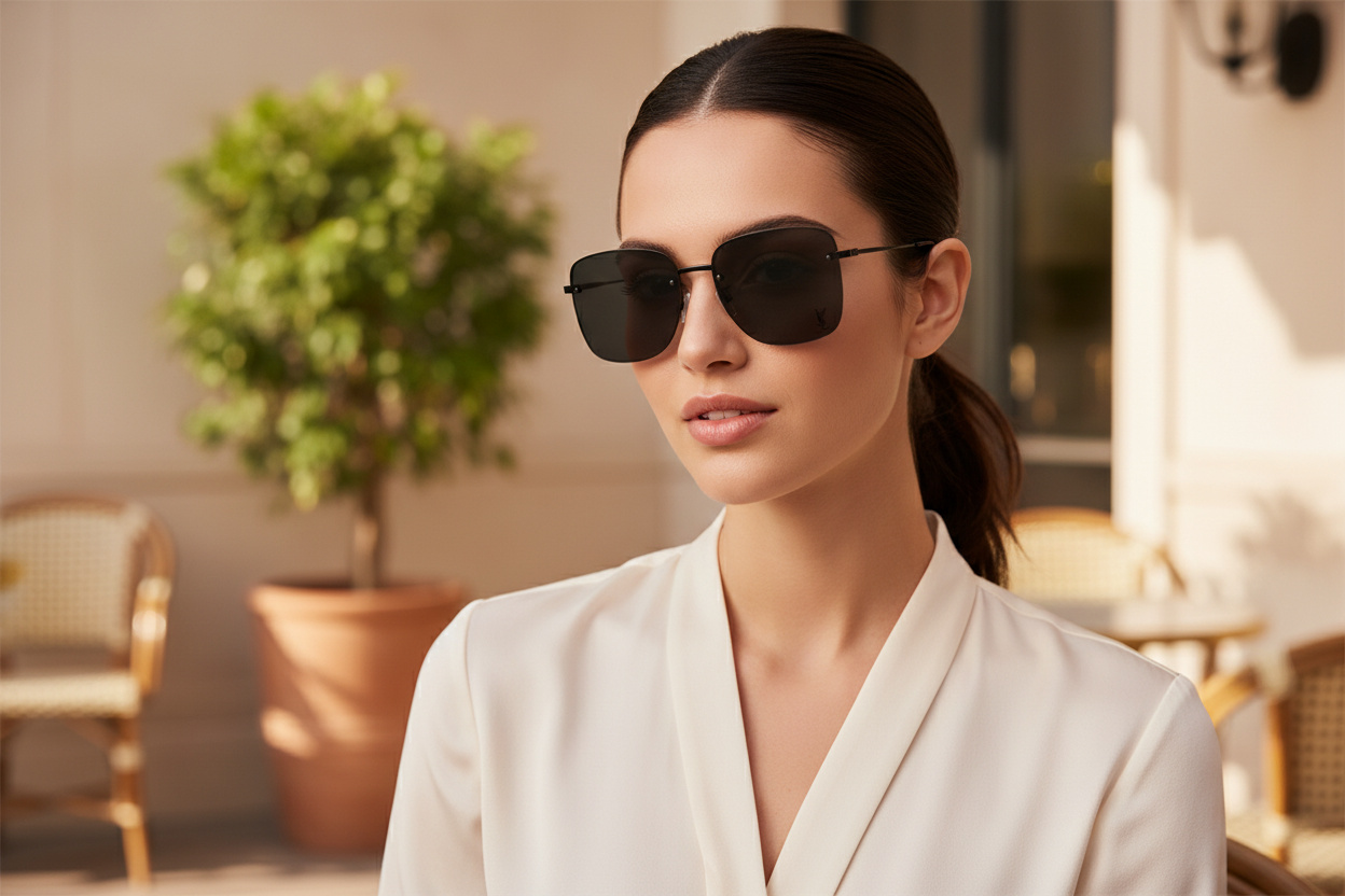 Front view Saint Laurent SL 312 M (001)