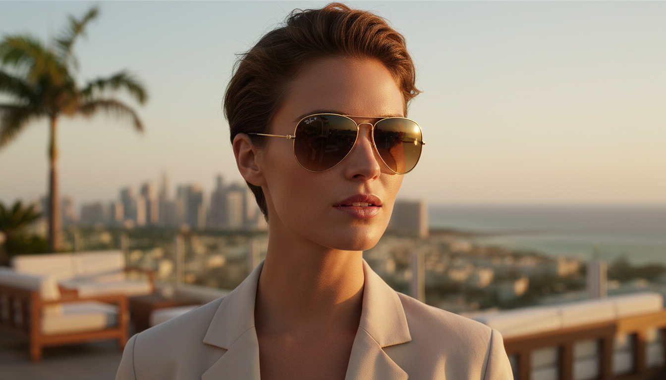 Front view Ray-Ban AVIATOR LARGE METAL (RB3025 - 001/M2)