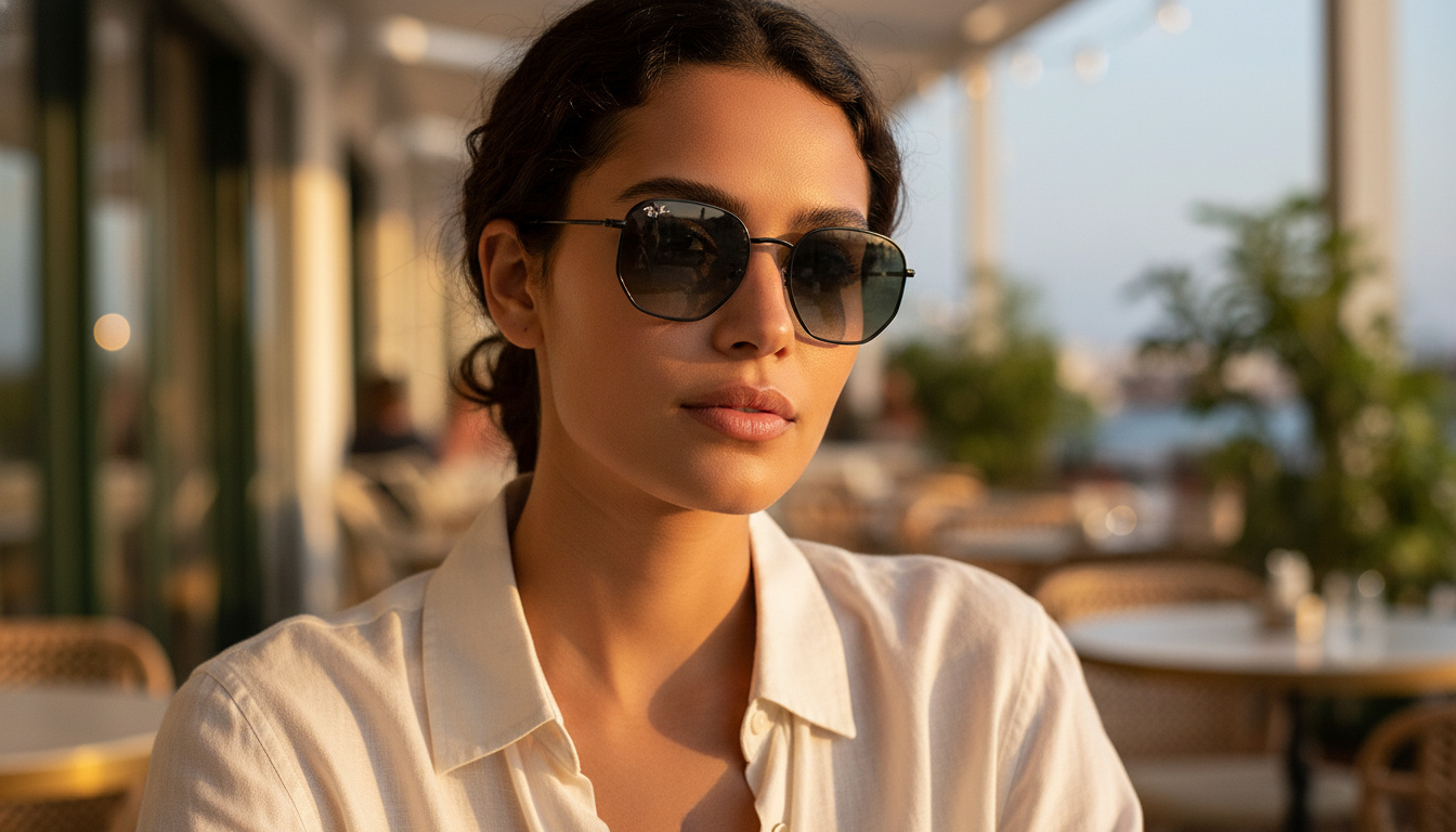 Front view Ray-Ban HEXAGONAL (RB3548 - 002/71)