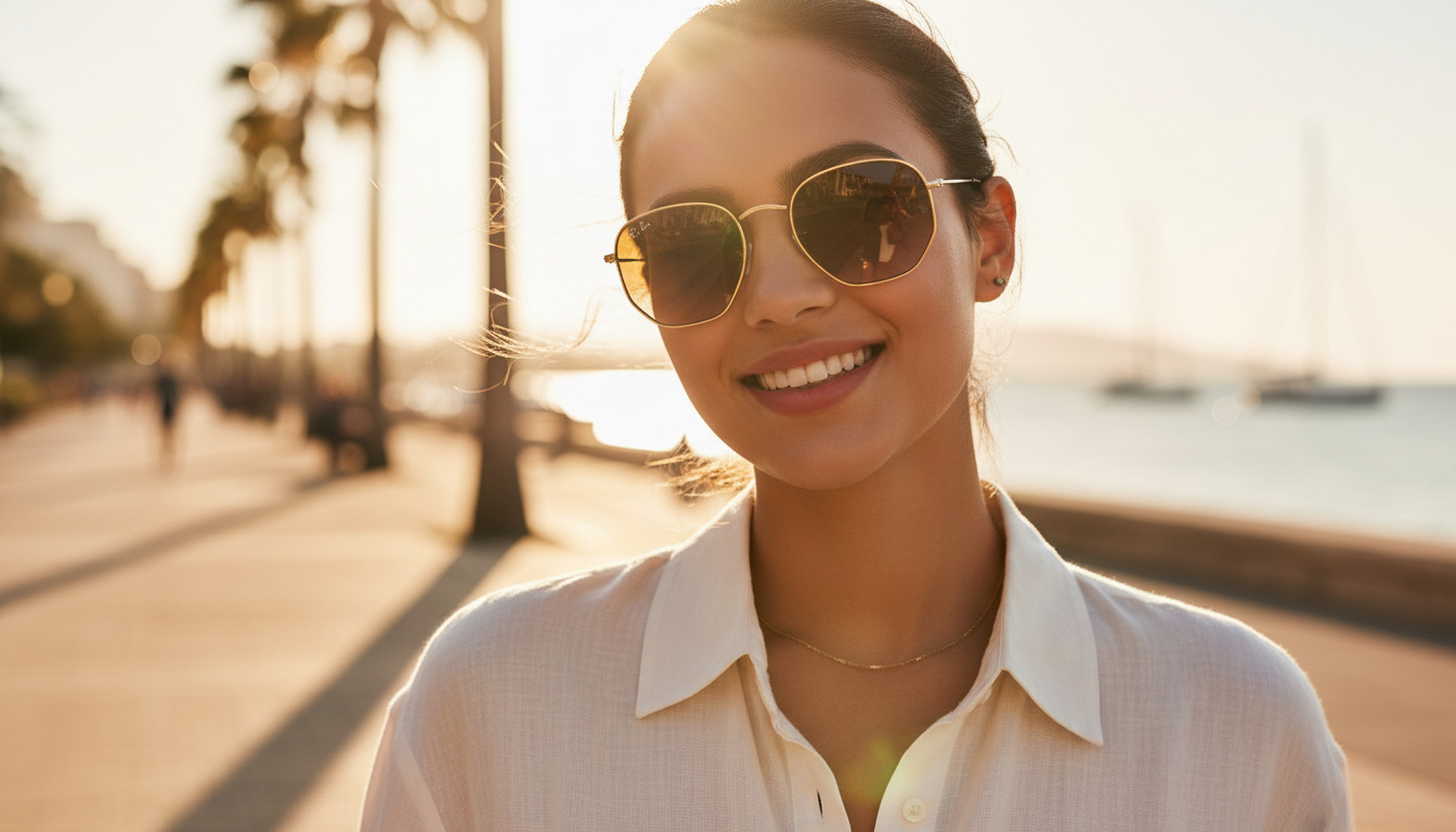 Front view Ray-Ban HEXAGONAL (RB3548 - 001/51)