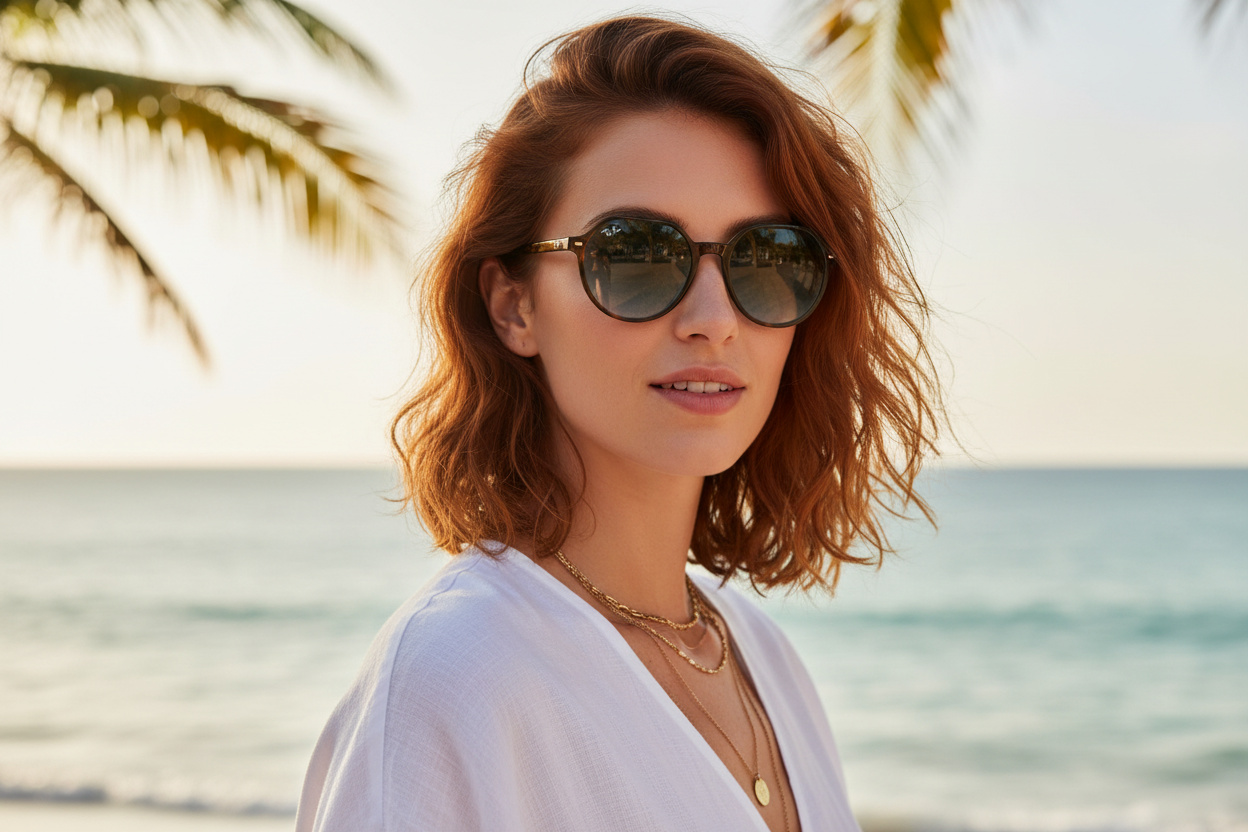 Front view Ray-Ban THALIA (RB2195 - 13163M)