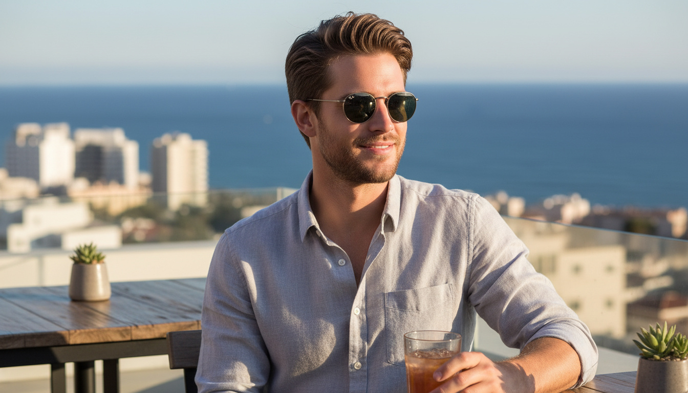 Front view Ray-Ban ROUND METAL (RB3447 - 9229B1)