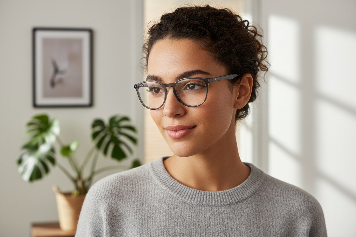 Front view Ray-Ban ERIKA (RX7046 - 8140)