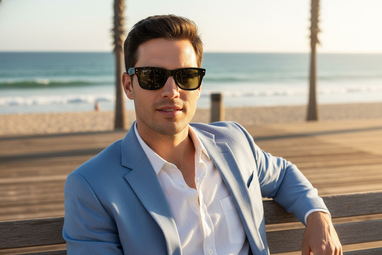 Front view Ray-Ban MR BURBANK (RB2283 - 901/31)