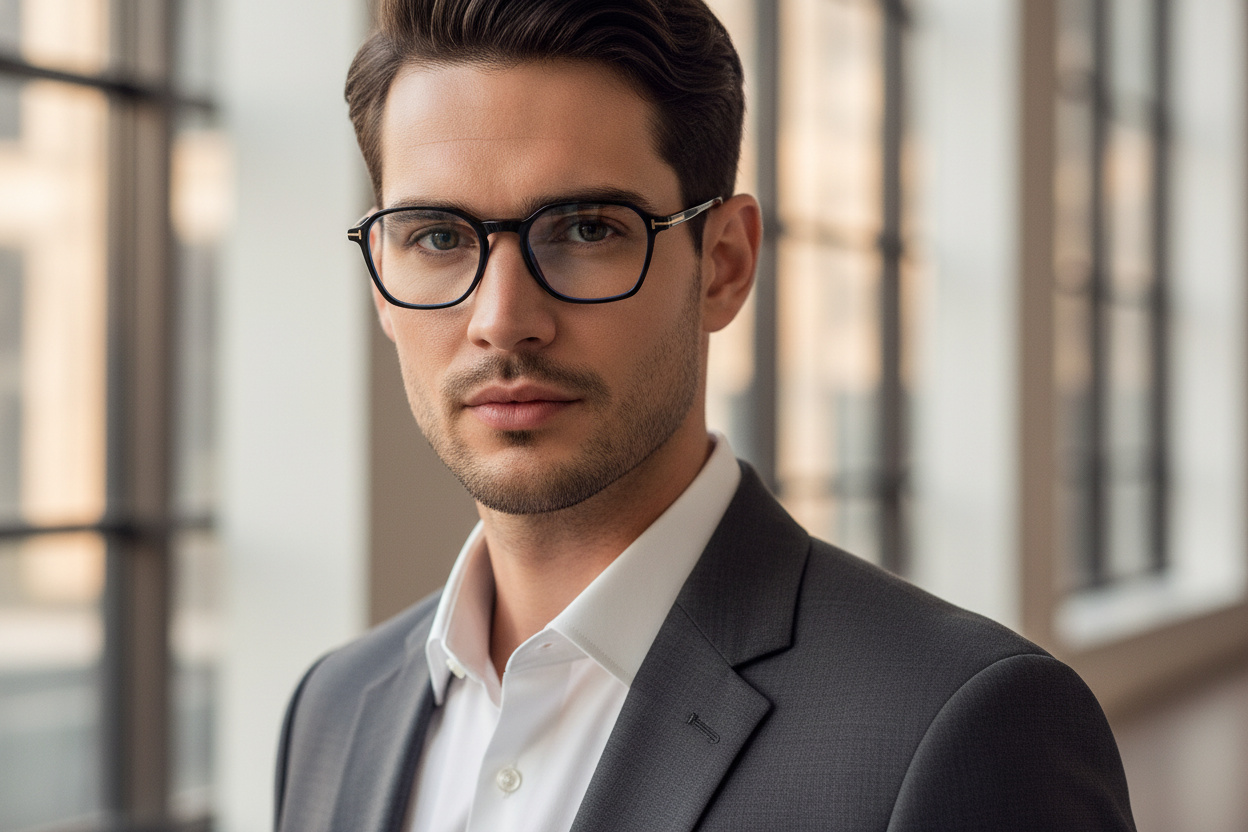 Front view Tom Ford FT5804-B (001)