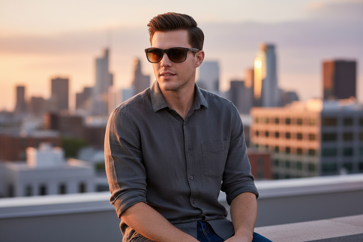 Front view Ray-Ban ANDY (RB4202 - 607313)