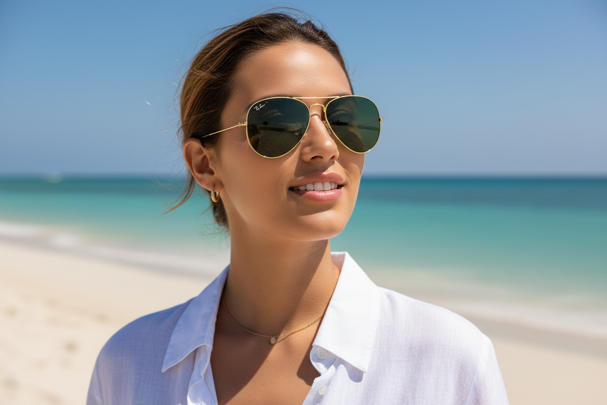 Front view Ray-Ban AVIATOR LARGE METAL II (RB3026 - L2846)