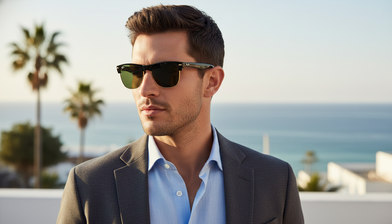 Front view Ray-Ban CLUBMASTER OVERSIZED (RB4175 - 877)