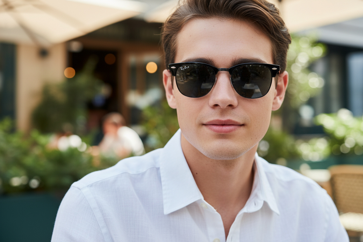Front view Ray-Ban CLUBMASTER (RB3016 - 1367B1)