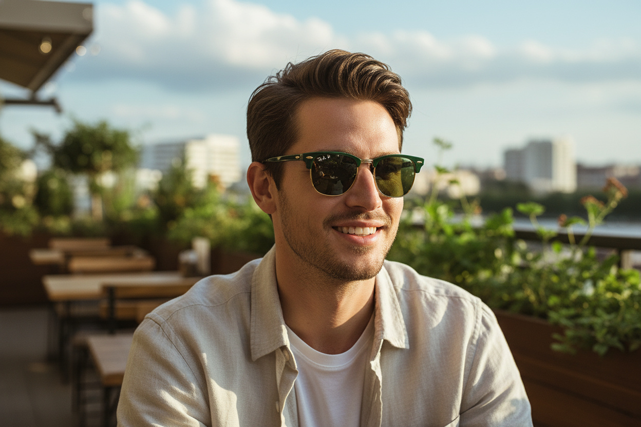 Front view Ray-Ban CLUBMASTER (RB3016 - 1368G4)
