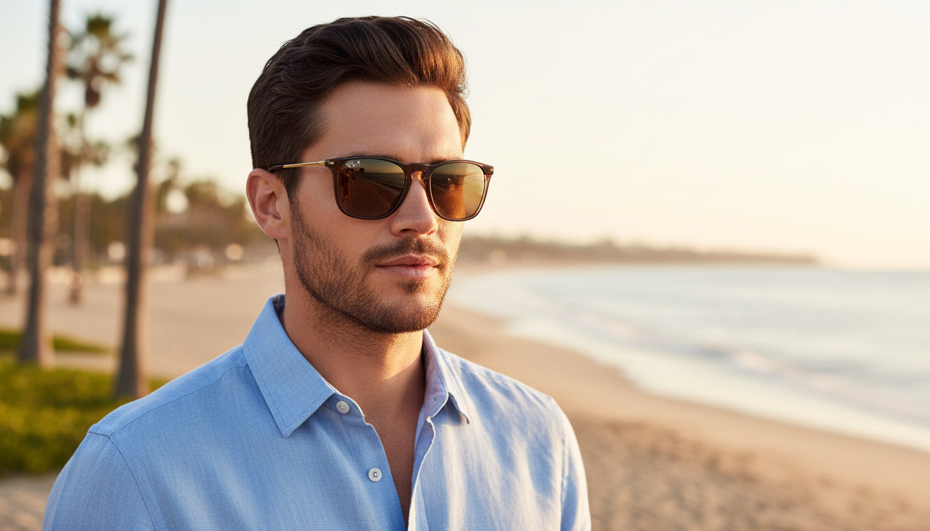 Front view Ray-Ban CHRIS (RB4187 - 6593T5)