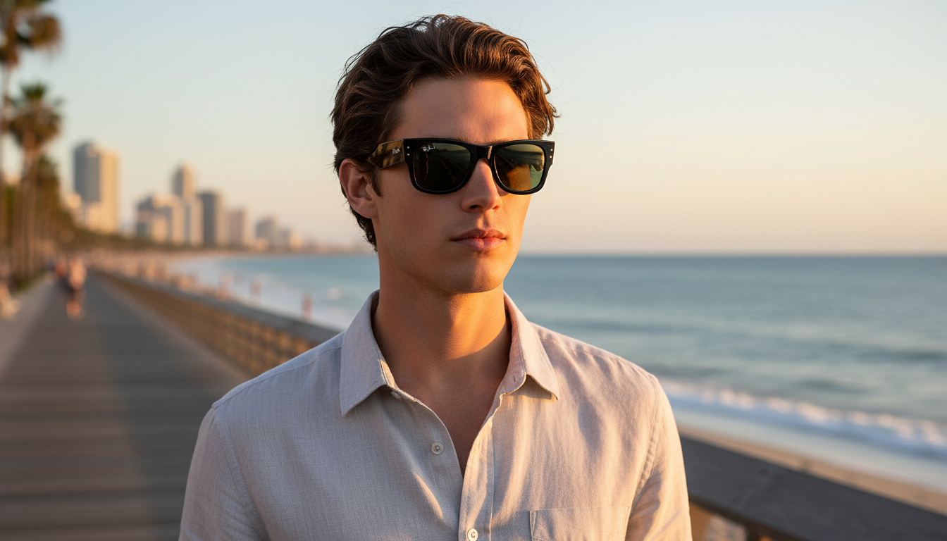 Front view Ray-Ban MEGA WAYFARER (RB0840S - 901/58)