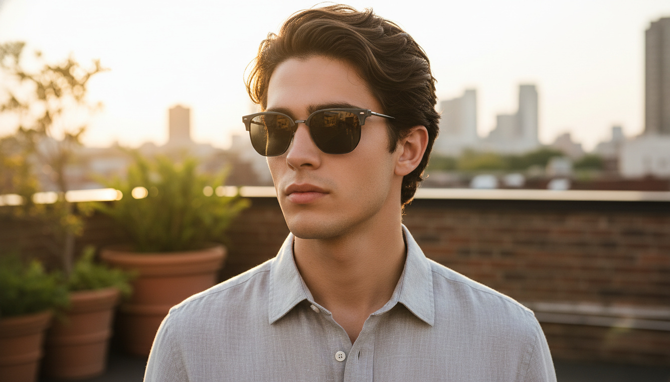 Front view Ray-Ban NEW CLUBMASTER (RB4416 - 6653B1)