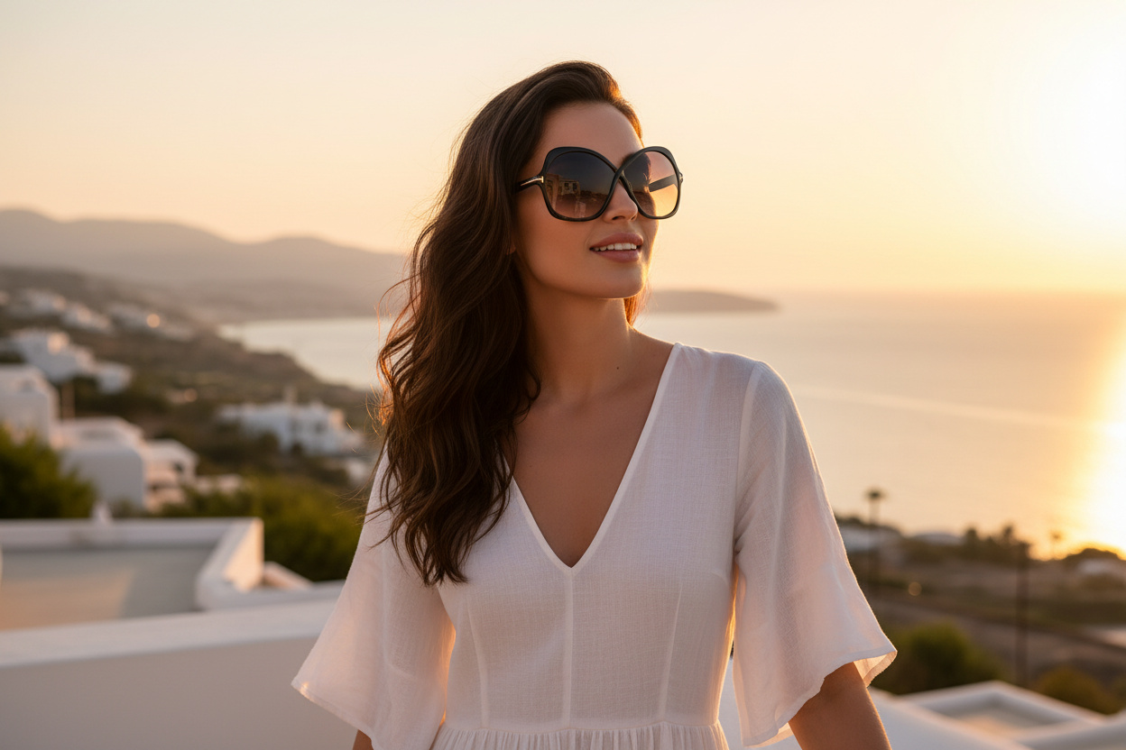 Front view Tom Ford ROSEMIN (FT1013 - 01B)