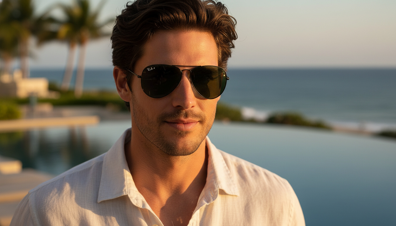 Front view Ray-Ban AVIATOR LARGE METAL (RB3025 - W0879)