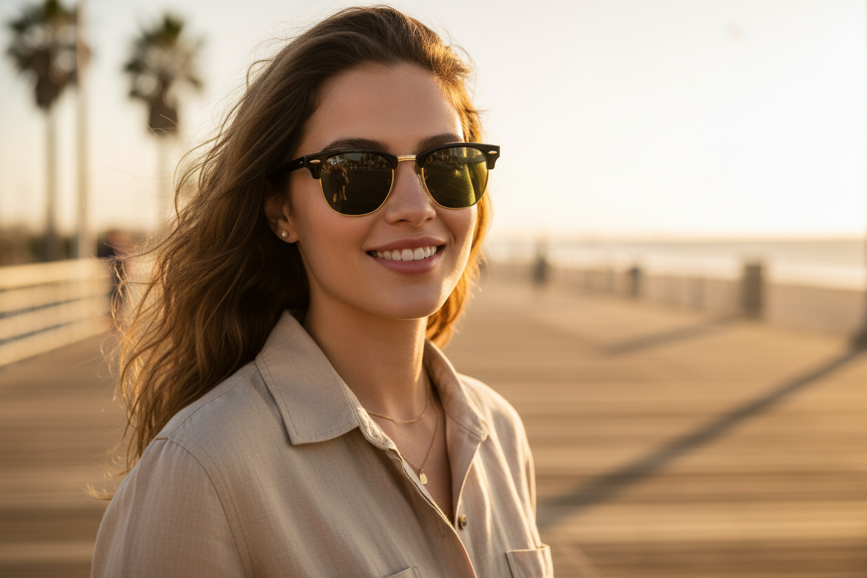 Front view Ray-Ban CLUBMASTER (RB3016 - W0365)