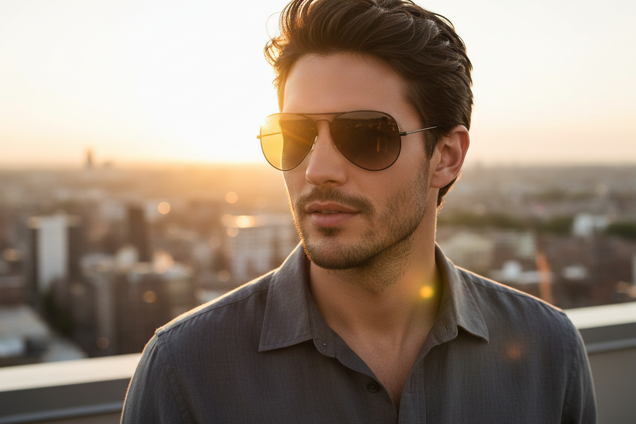 Front view Ray-Ban AVIATOR LARGE METAL (RB3025 - 002/51)