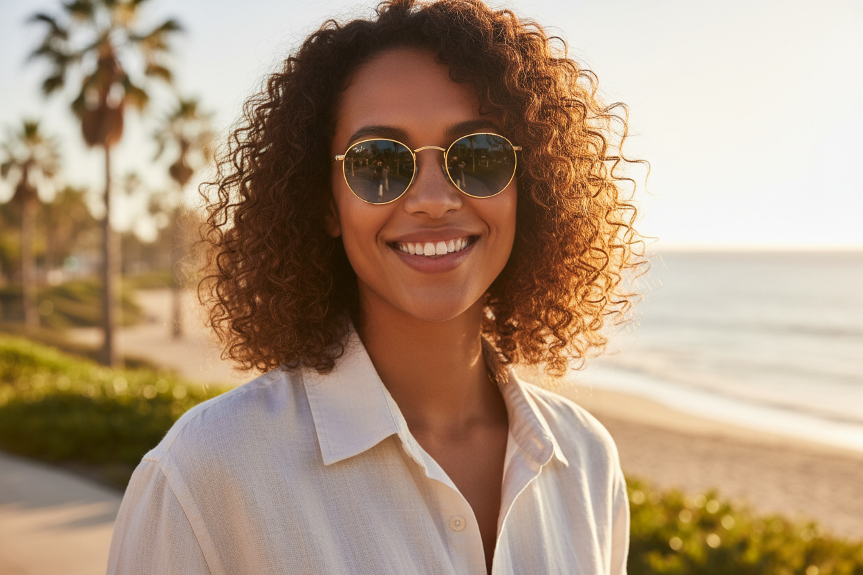 Front view Ray-Ban ROUND METAL (RB3447 - 001/3M)