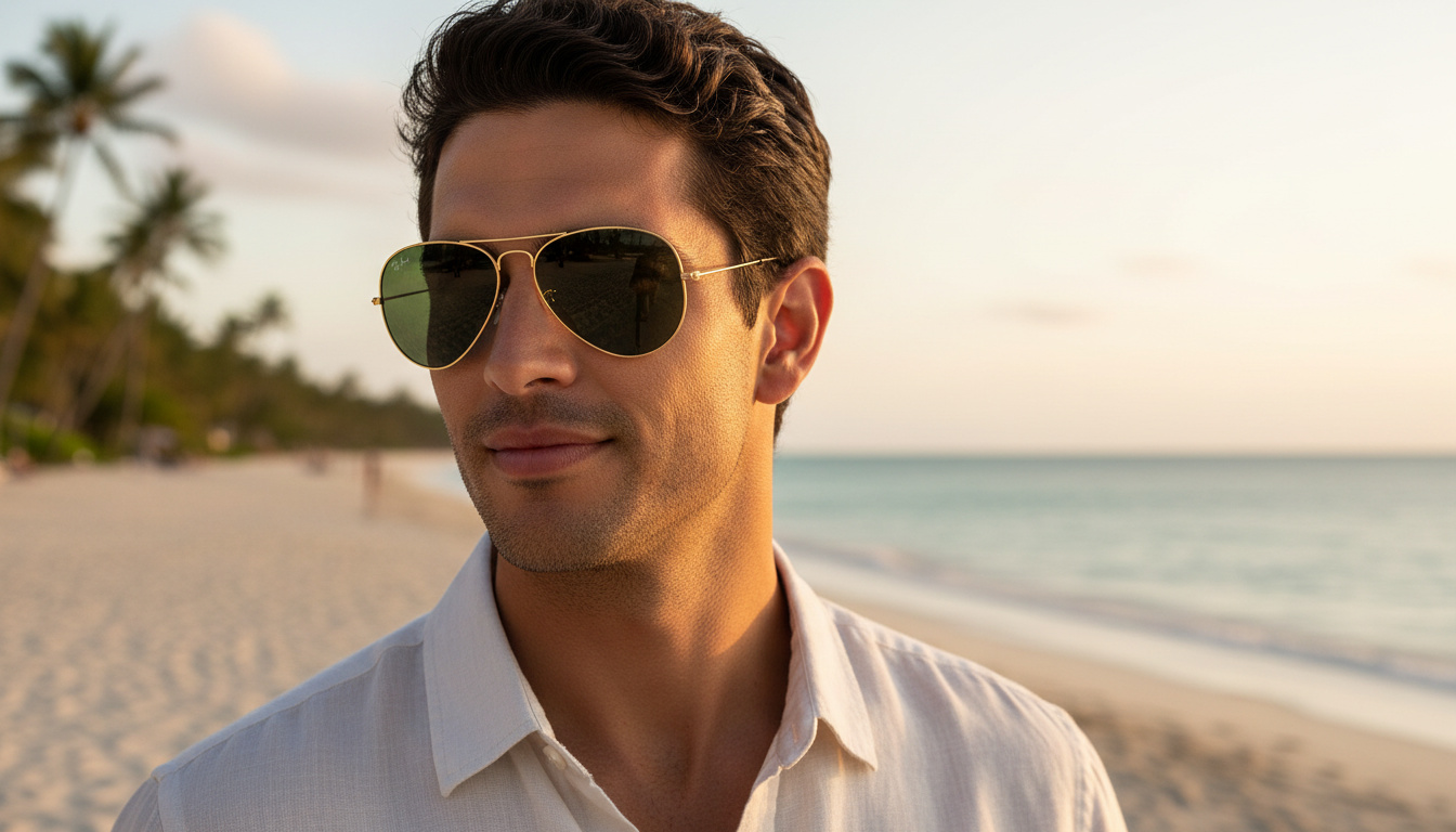 Front view Ray-Ban AVIATOR LARGE METAL (RB3025 - L0205)