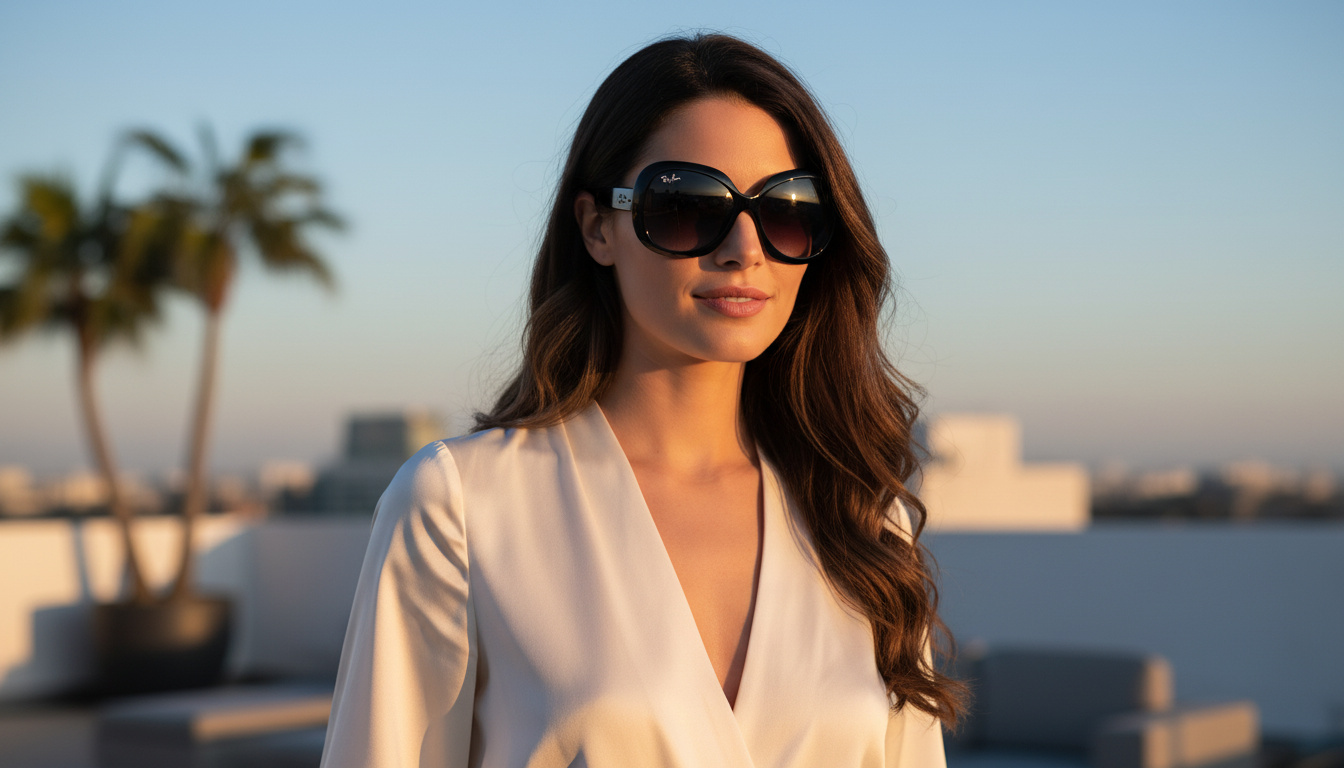 Front view Ray-Ban JACKIE OHH II (RB4098 - 601/8G)