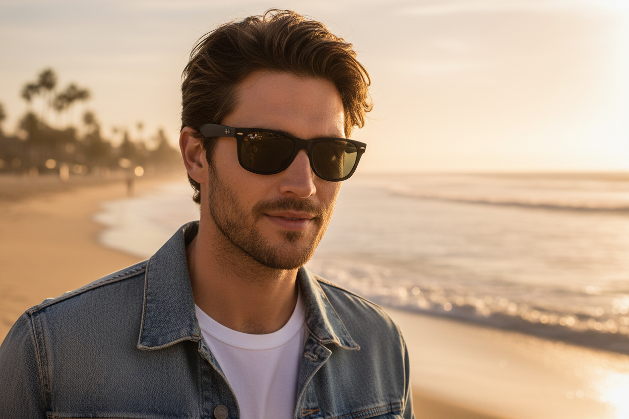 Front view Ray-Ban NEW WAYFARER (RB2132 - 622/R5)