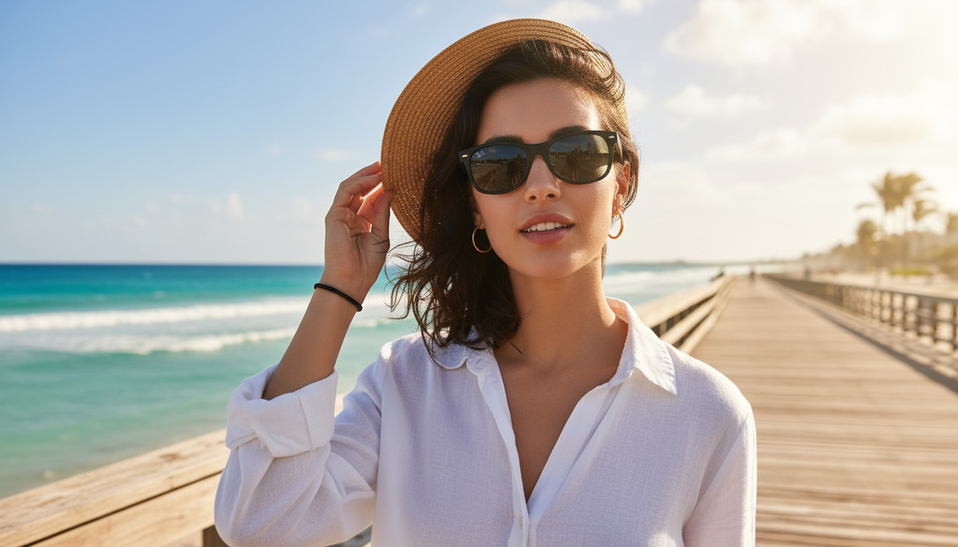Front view Ray-Ban NEW WAYFARER (RB2132 - 622/R5)