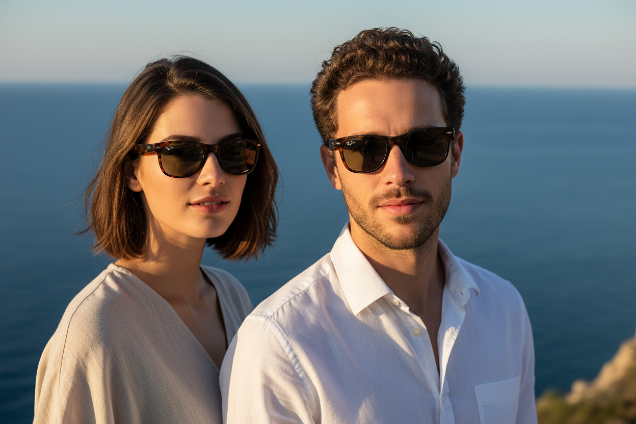 Front view Ray-Ban NEW WAYFARER (RB2132 - 865/B1)